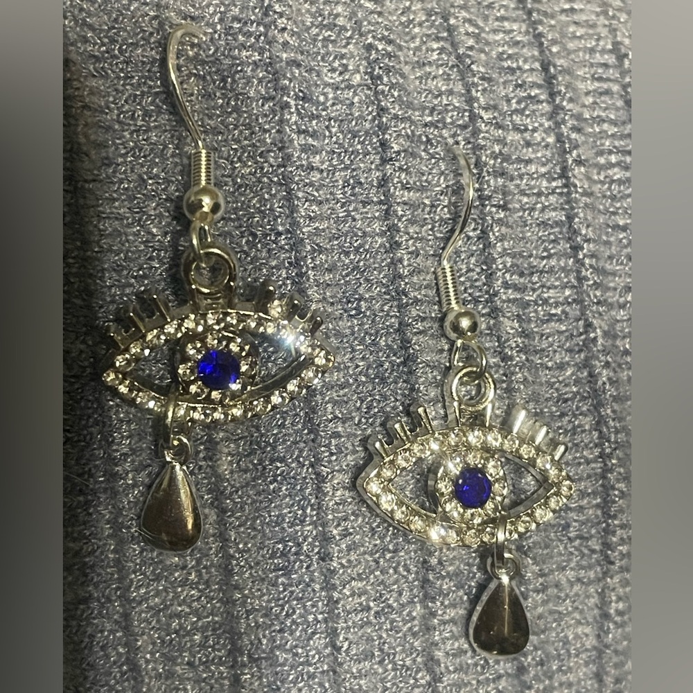 Minimalist Evil Eye Earrings